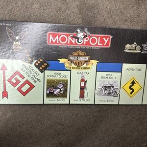 Harley Davidson Live to Ride Collectors 2000 Edition Monopoly